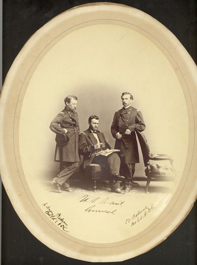 Tenente Generale Ulysses S. Grant, Col. Adam Budeau e Col. O.E. Babcock da Leon van Loo